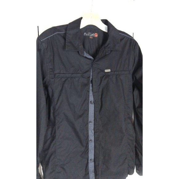 Vintage 90s mens Guess black long sleeve button down shirt - Picture 3 of 4